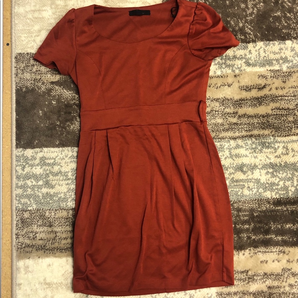 Orange knee length dress!!!